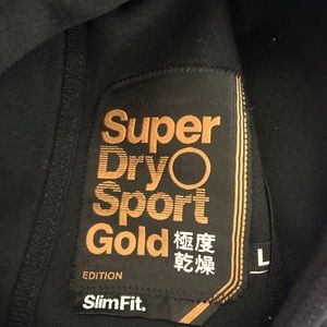 Superdry Sport Gymtech hoodie no pockets slim fit L men or women’s EUC